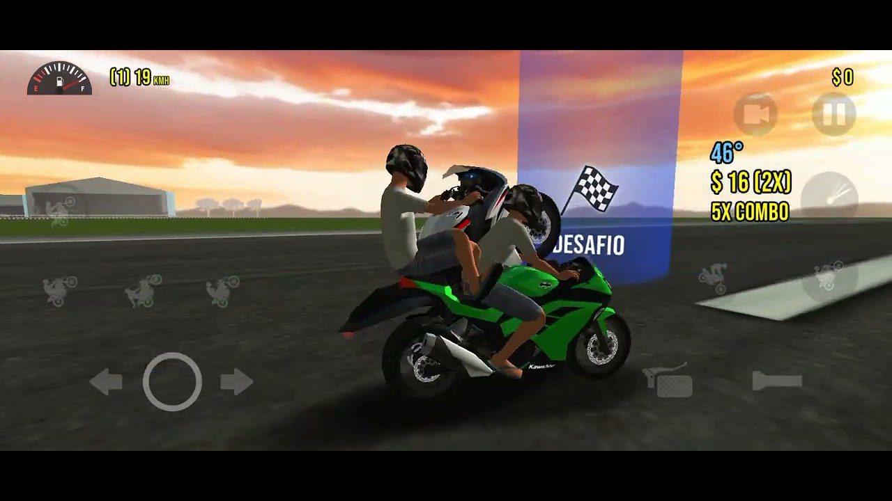 Jugando Moto Wheelie