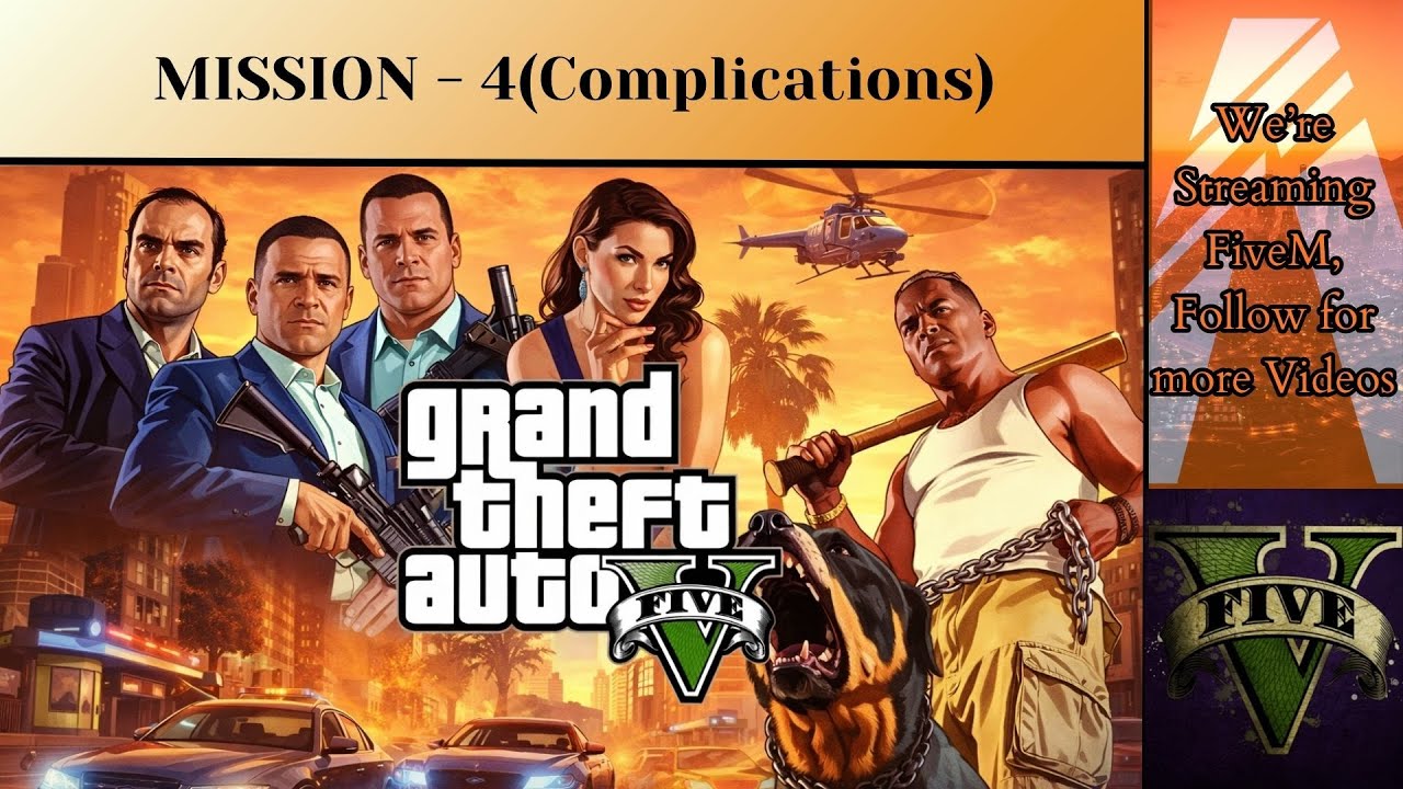 🔥 GTA 5 Story Mode | Mission 4 | Complications | Action Packed Start 💥 | Full Walkthrough