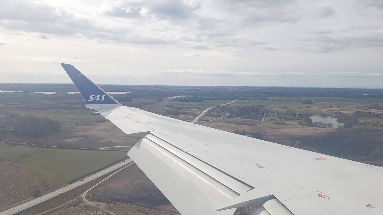 Scandinavian Airlines CRJ-900 hard landing at Malm&ouml; Sturup Airport [Onboard View]