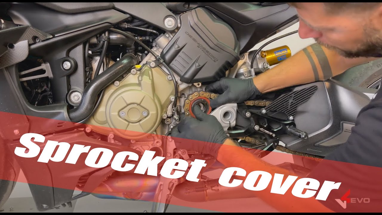 Ducati Panigale V4/SFV4  Sprocket cover Carbon fiber V4EVO.COM