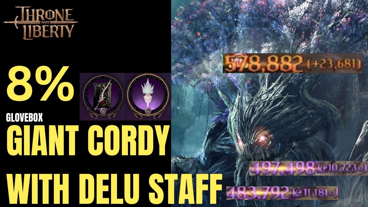 8% Giant Cordy with Deluzhnoa Staff & Tevent Wand