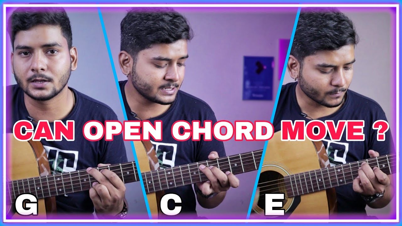 How To Move Open Chords All Over Fretboard In Guitar ? | This Will Change Your Vision To See Guitar