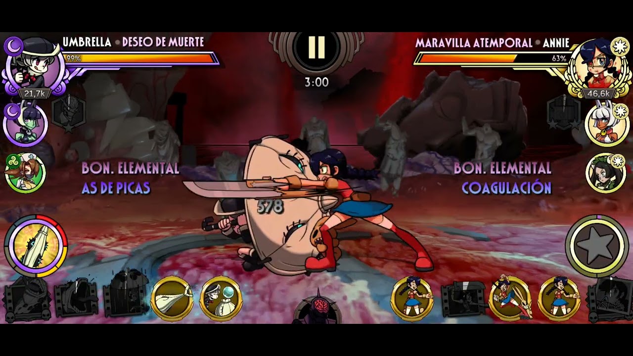 Intentado reinos paralelos #skullgirls 