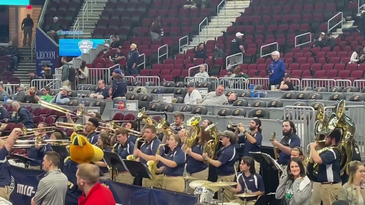 2023 MAC Tournament featuring the University of Akron Pep Band