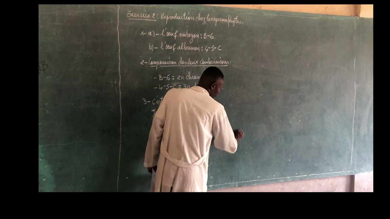 Traitement d’un exercice de la reproduction des spermaphytes 