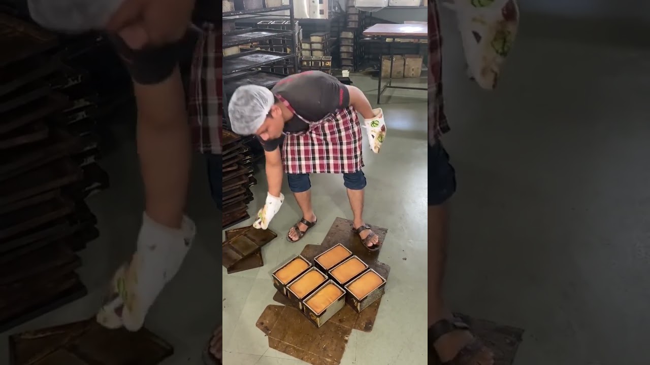 @brown bread making In factory