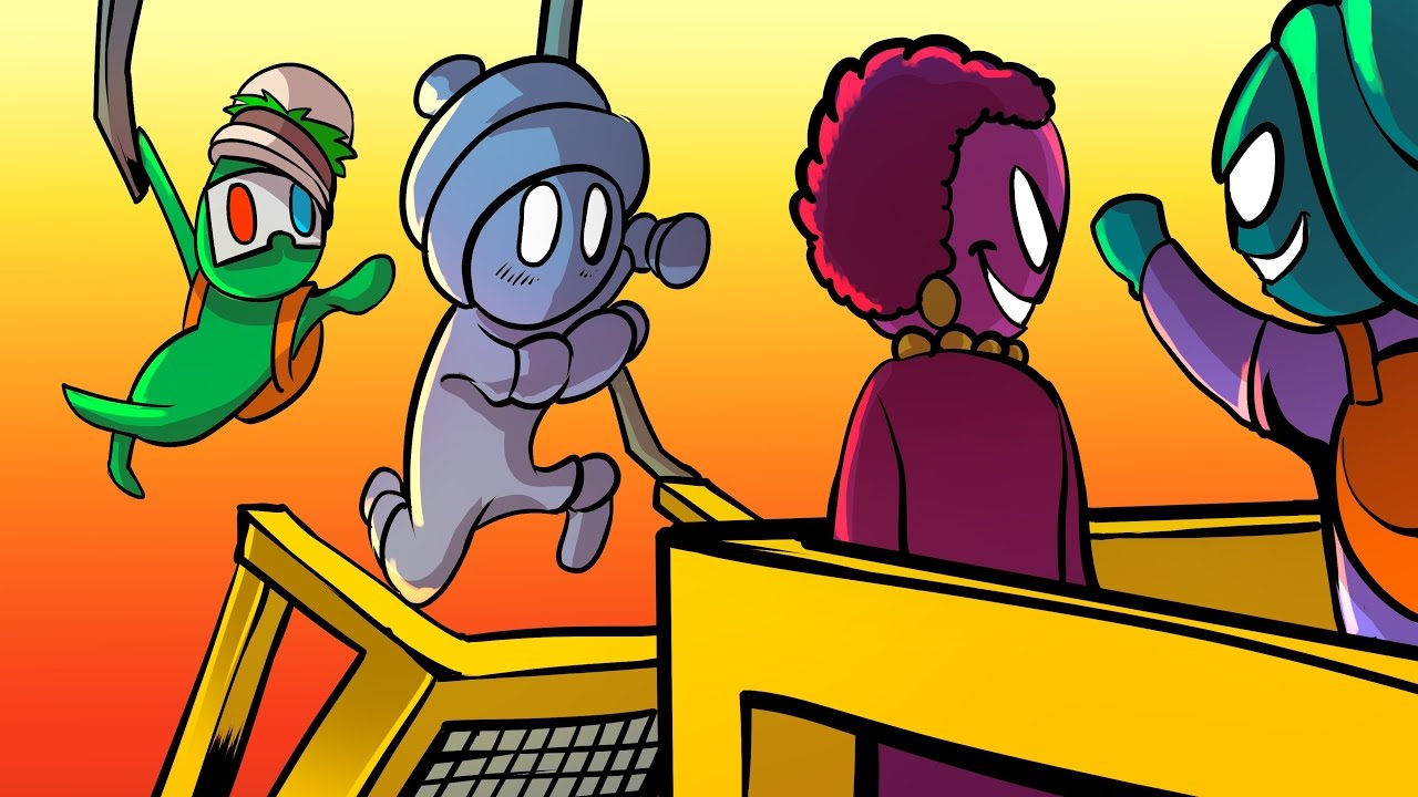THE LEAP OF FAITH!! - Gang Beasts Funny Moments Gameplay