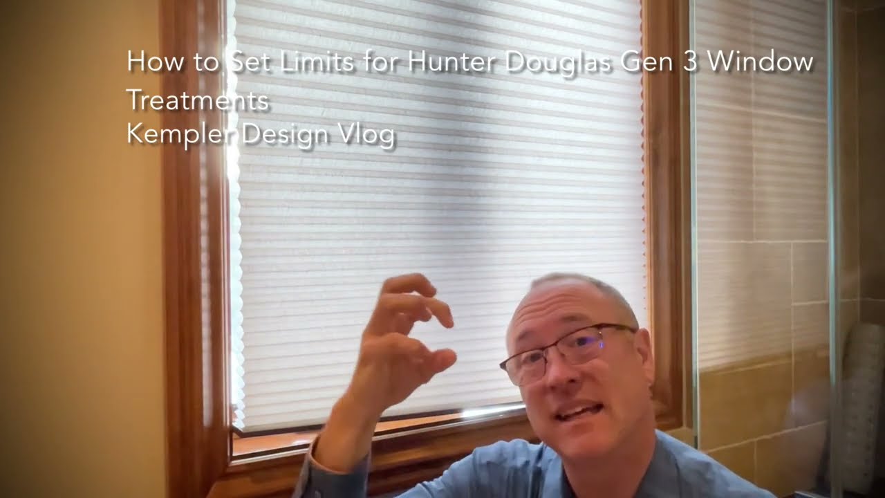 Setting Upper and Lower Limits for Hunter Douglas PowerView Gen 3 Window Coverings
