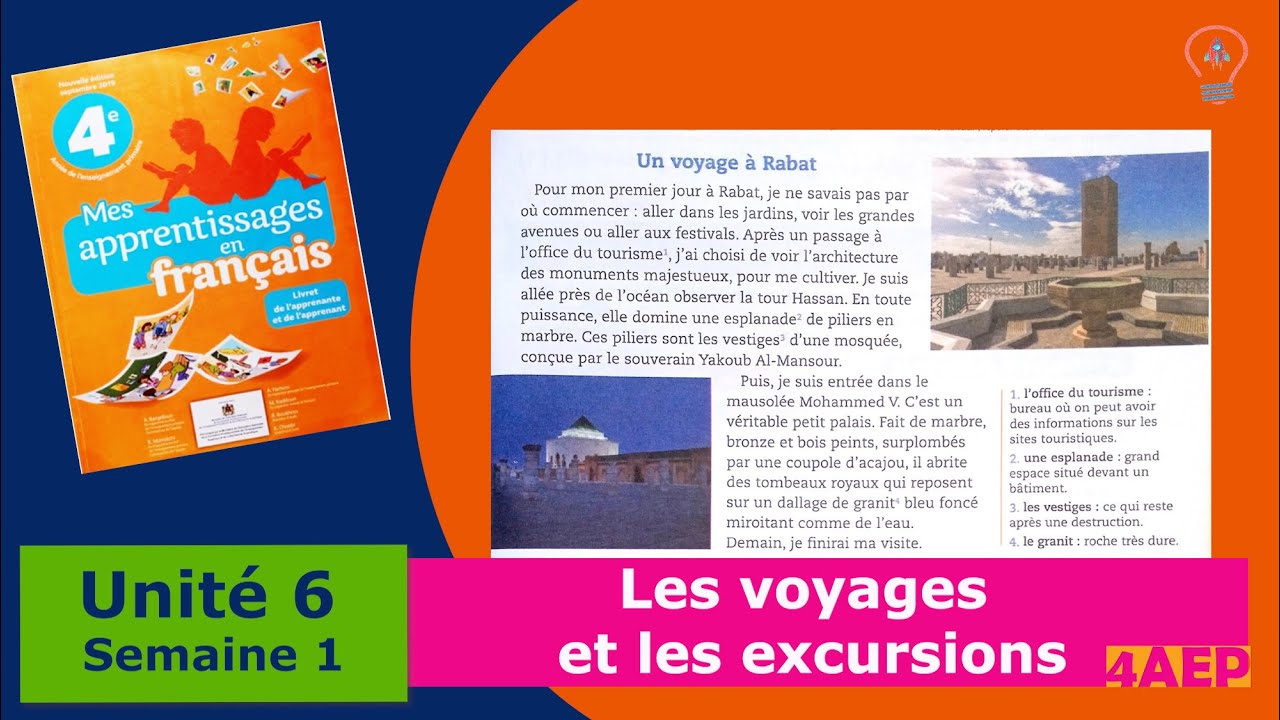 Un voyage à Rabat  - Mes apprentissages 4AEP