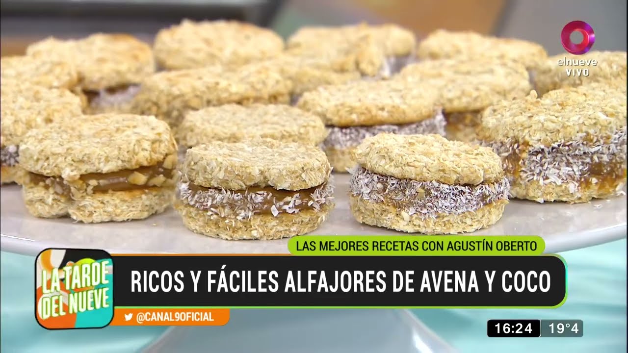 Alfajores de avena y coco sin harina: aprendé a hacer esta fácil receta