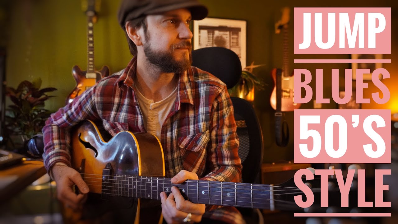 Jump Blues jam in E - vintage Gibson es125 & Fender Deluxe Reverb (swing blues improvisation)