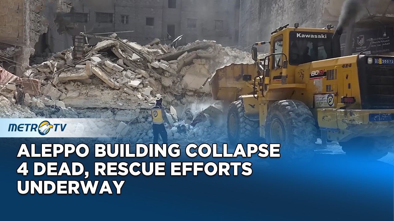 At Least 4 Dead as Five-Storey Building Collapses in Aleppo, Rescue Efforts Ongoing