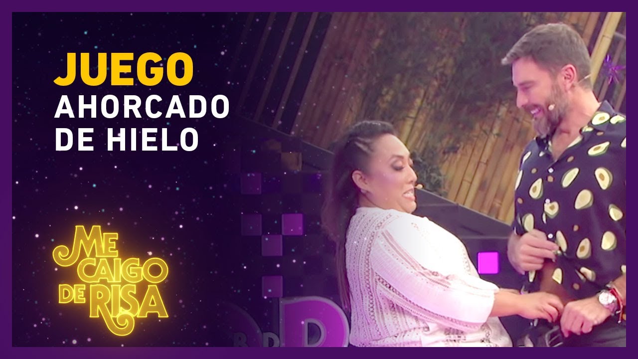 Michelle Rodríguez llena de hielos a Julián Gil en 'Ahorcado de hielo' | Me Caigo De Risa