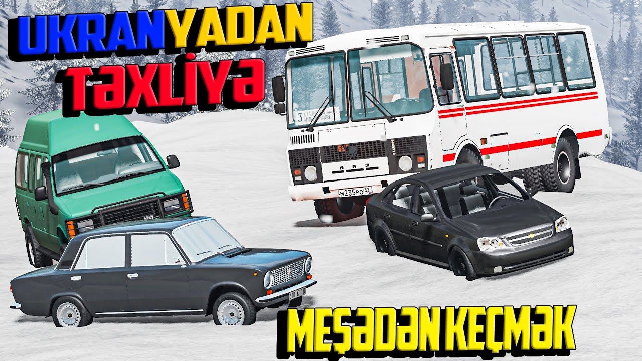 Müharibədən Təxliyə Meşələrdən Keçdik Köhnə Aftobus | Maşın Oyunları | BeamNG.Driver #malikbedelov
