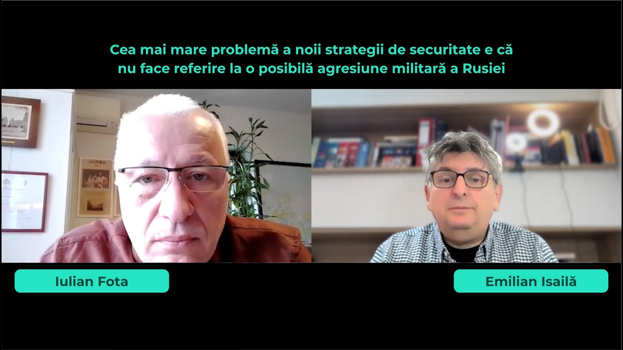 Iulian Fota: Noua strategie de apărare nu vorbește despre amenințarea militară a Rusiei