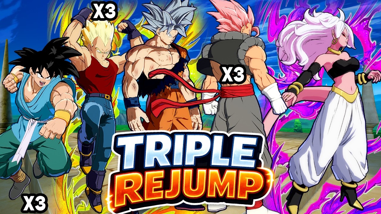Triple Rejumps in DBFZ Are Now Possible With (Almost) Everyone! DBFZ