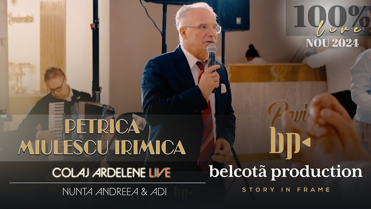 Petrica Miulescu Irimica - Colaj Ardelene LIVE Part 2 🎵 Nunta Andreea & Adi
