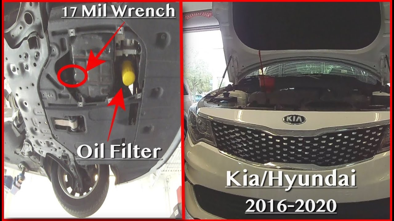 2016-2020.   Kia/Hyundai   Optima/Sonata  (HOW TO)  OIL CHNAGE.... DIY