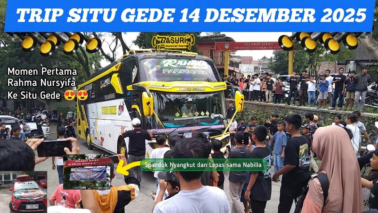 Semua Bus Parkirnya Mundur 😱 Trip Situ Gede 14 Desember 2025 