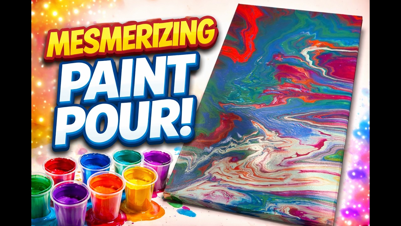 Watch This Amazing Paint Pour Come to Life | Painting With Roosevelt