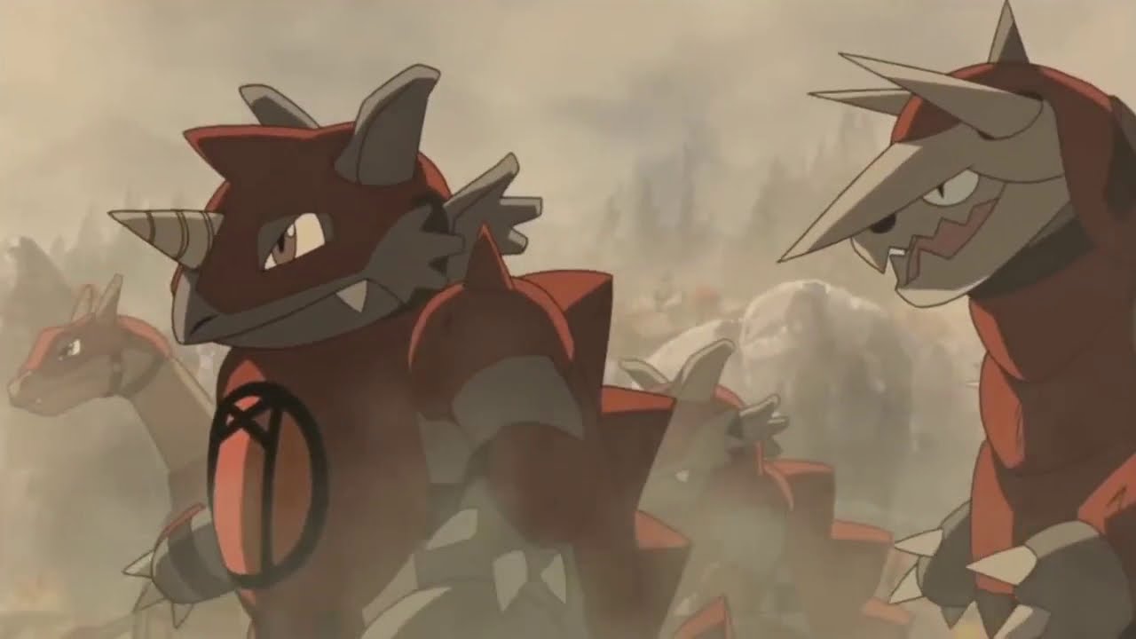 Pokemon  - Red army vs Green army Battle scene