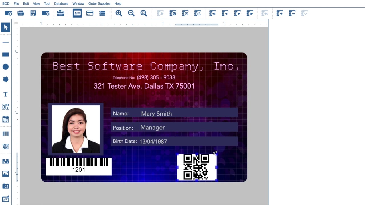 How to Create 1D 2D (QR code) Barcodes with Bodno Software