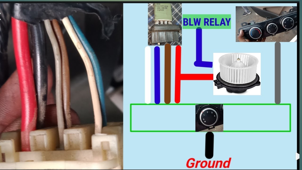 Grand i10 Blower Switch Wiring Connection in Hindi // Grand i10 Blower wiring diagram 👍👍👍