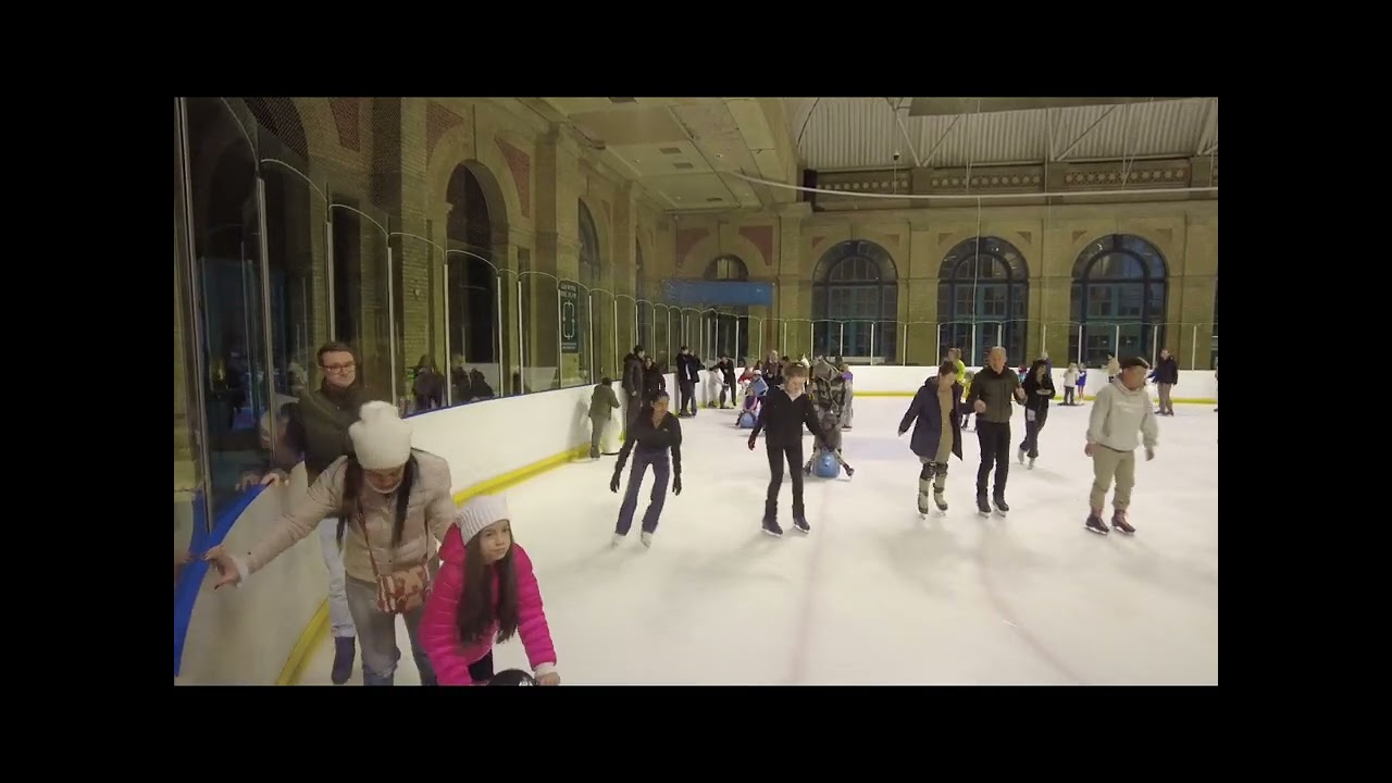 Ice skating at alexandra palace london…