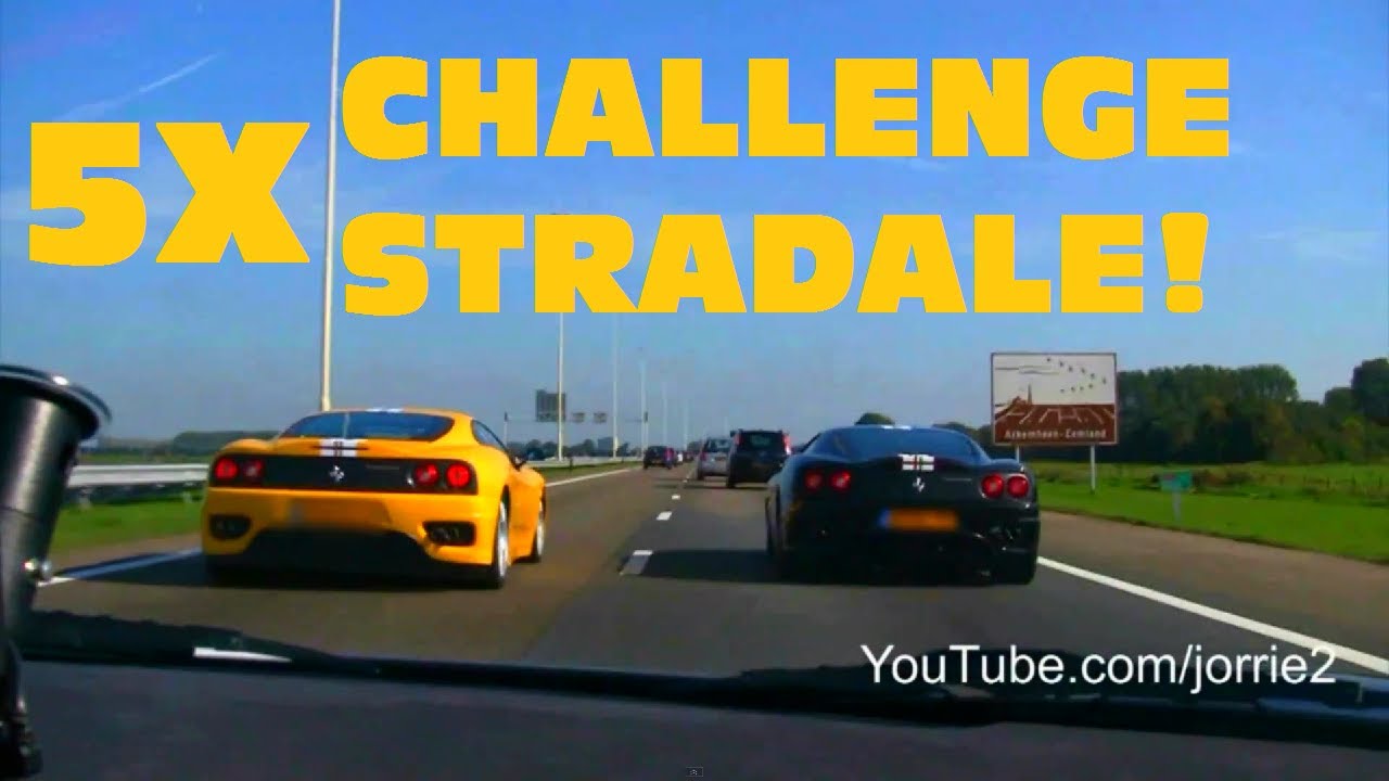 MADNESS On Highway With 5x Challenge Stradale!!! - 1080p HD