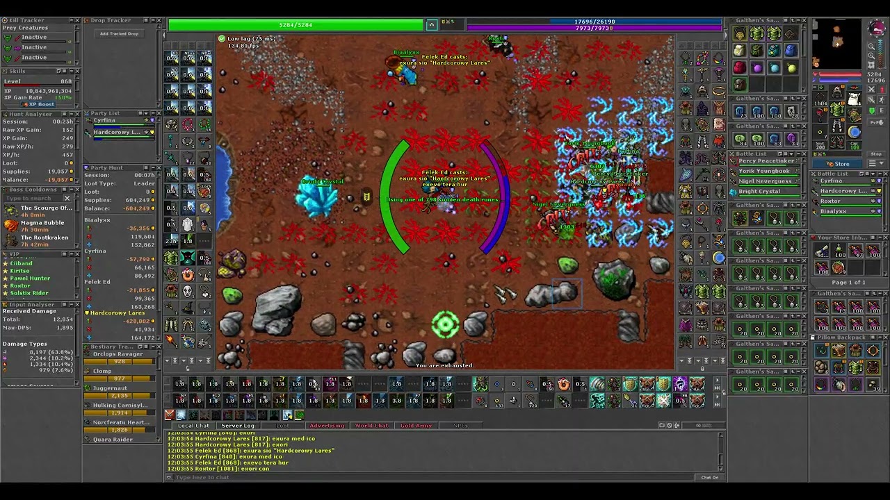 Tibia The roost of the graveborn quest 1 boss 2xek,ed,ms,rp (Adventurer Group)