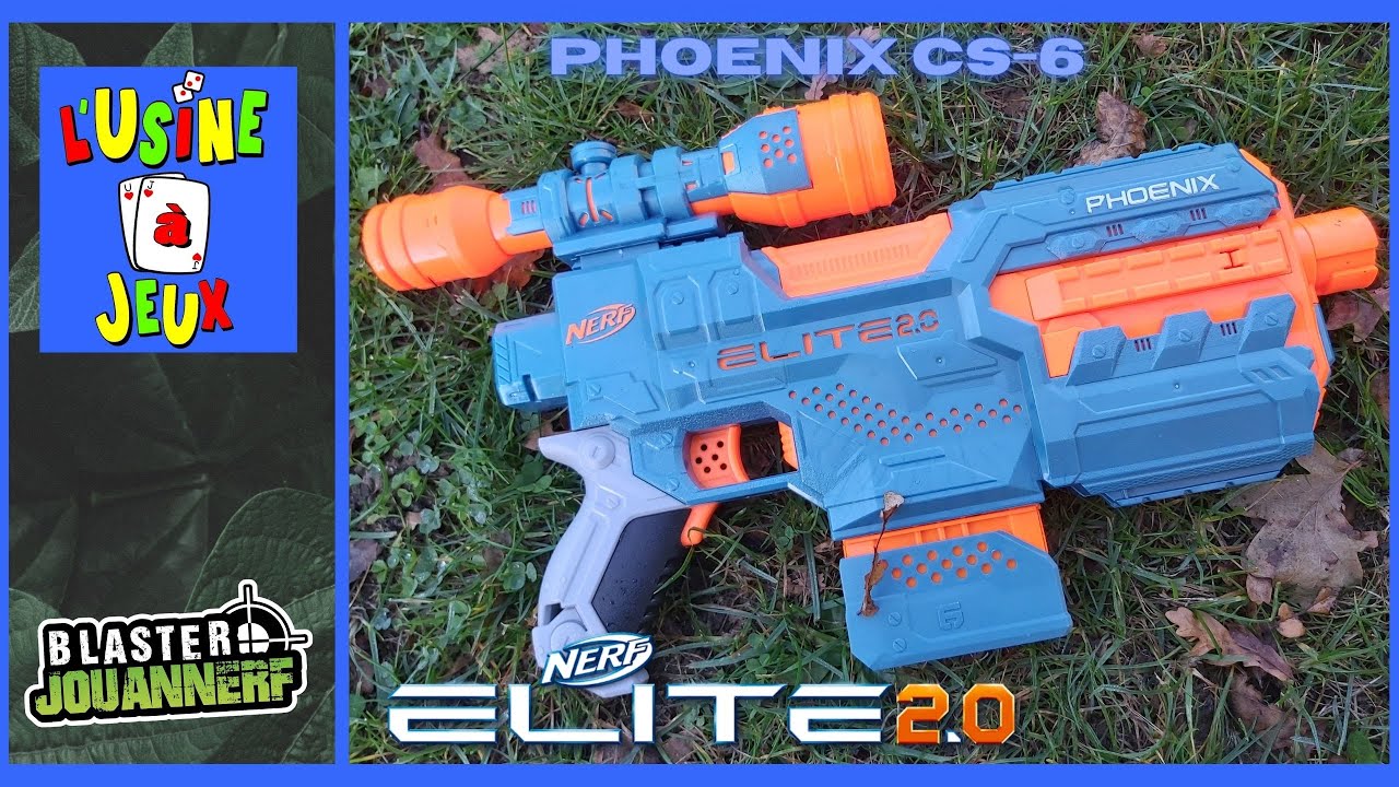 [REVUE] NERF ELITE 2.0 PHOENIX CS-6, Avec l'Usine à Jeux :) En Français fr.