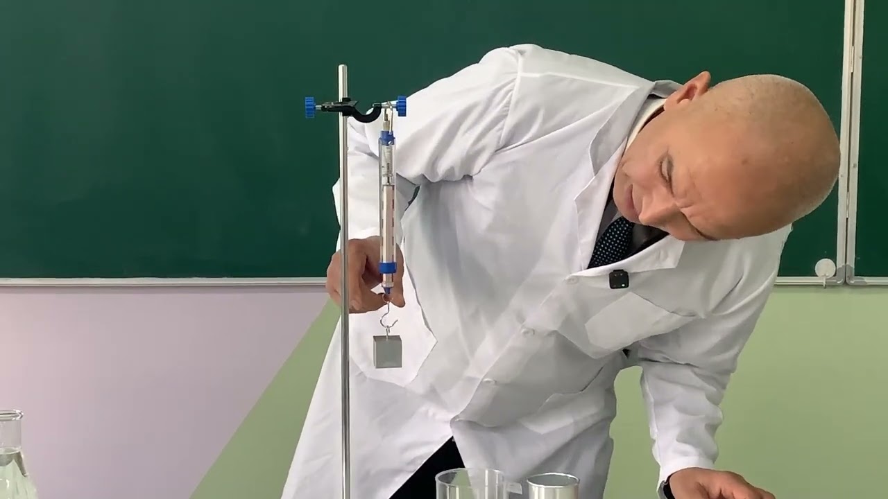 Laboratoriya ishi. Arximed kuchini kuzatish.