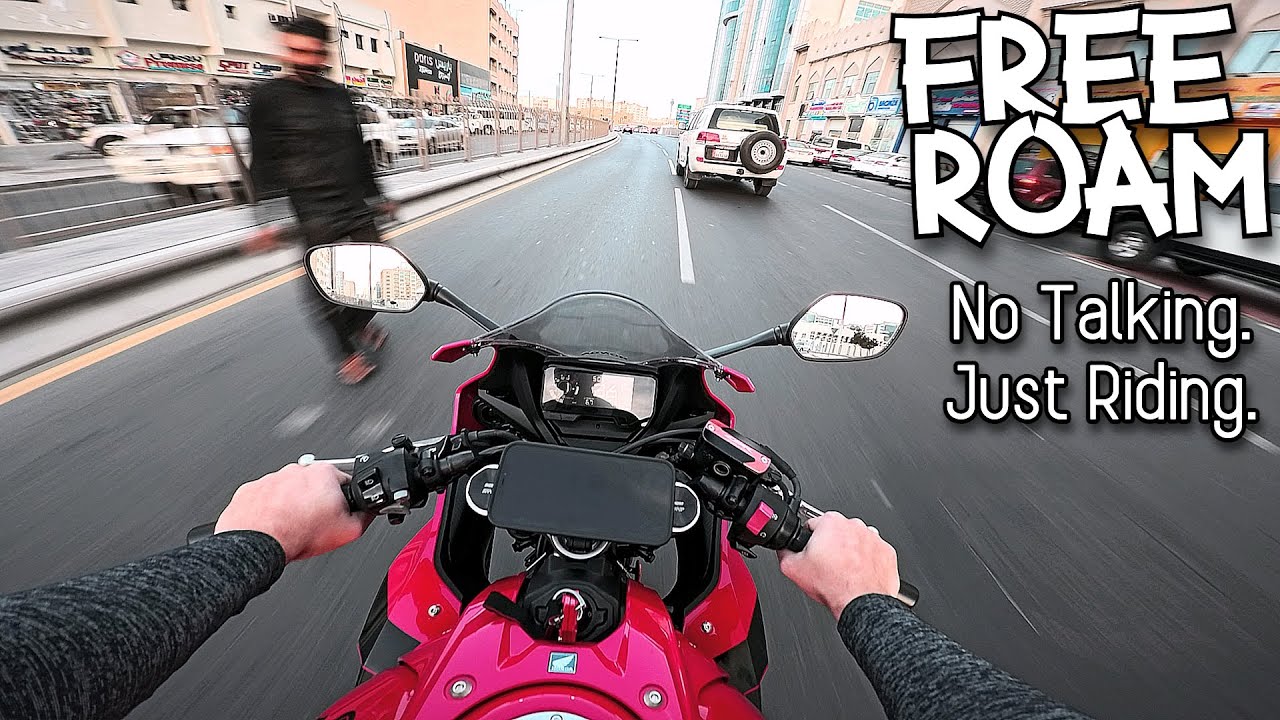 [4K] Honda CBR 650r | Winter Desert City | insta 360 ace pro 2
