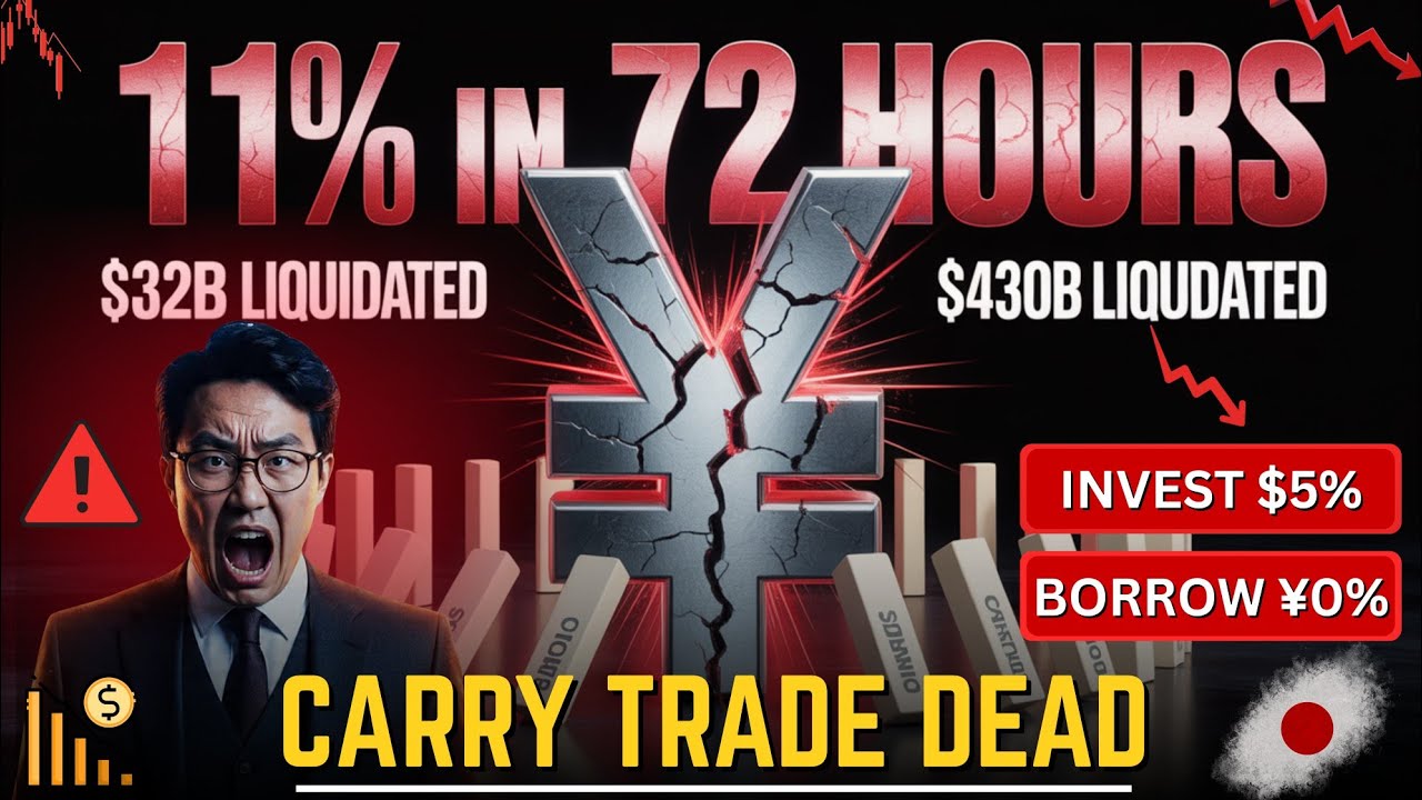 Japan's Yen Surged 11% in 72 Hours—Triggering $430B Liquidation (HERE'S THE MATH)