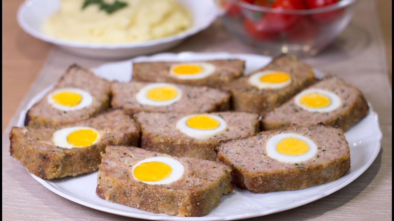 Mesna štruca s jajima - mesna rolada - odlična ideja za ručak