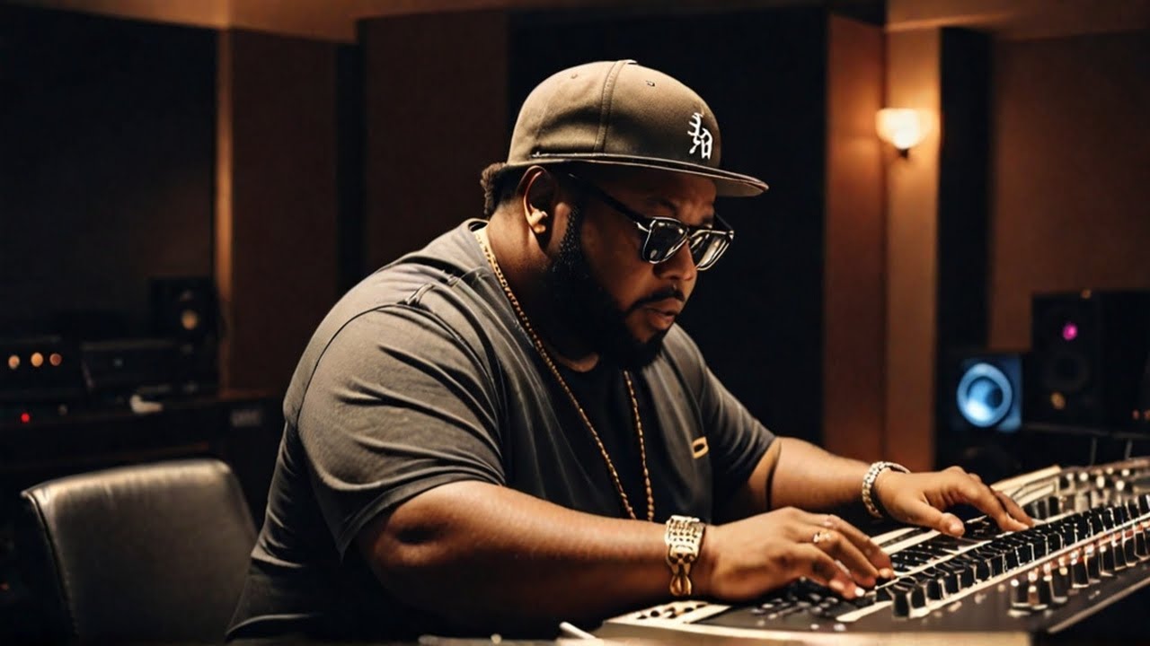 Jazze Pha making Beats on the MPC in the Studio!