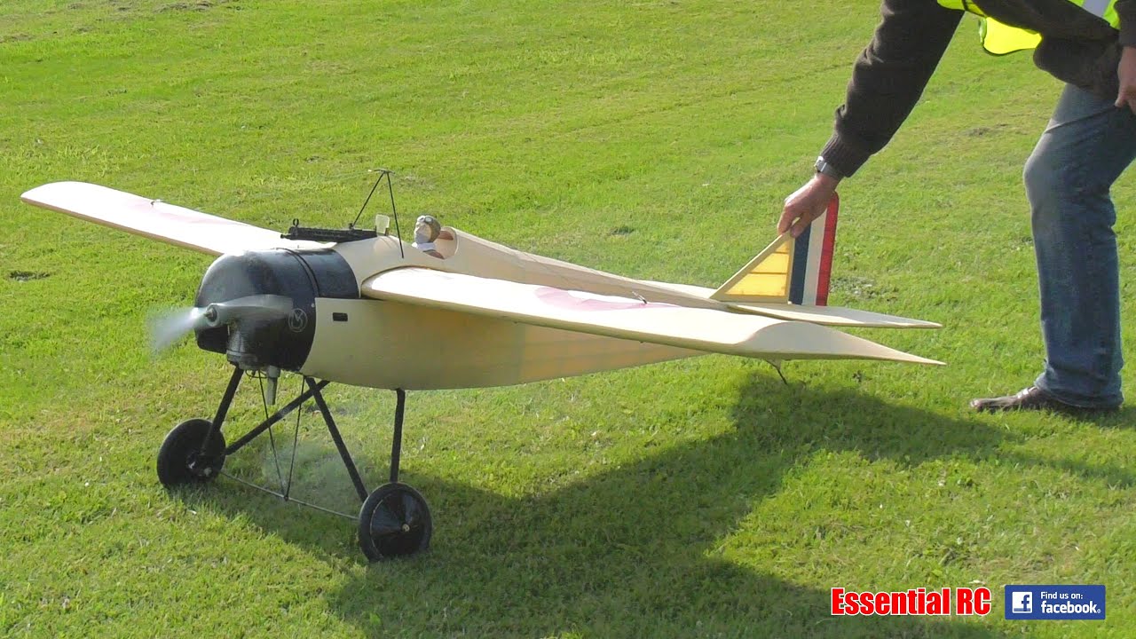 VINTAGE CLASSIC !!! FLAIR HANNIBAL RC MONOPLANE WITH OPEN COCKPIT | LASER 150 4 STROKE POWER