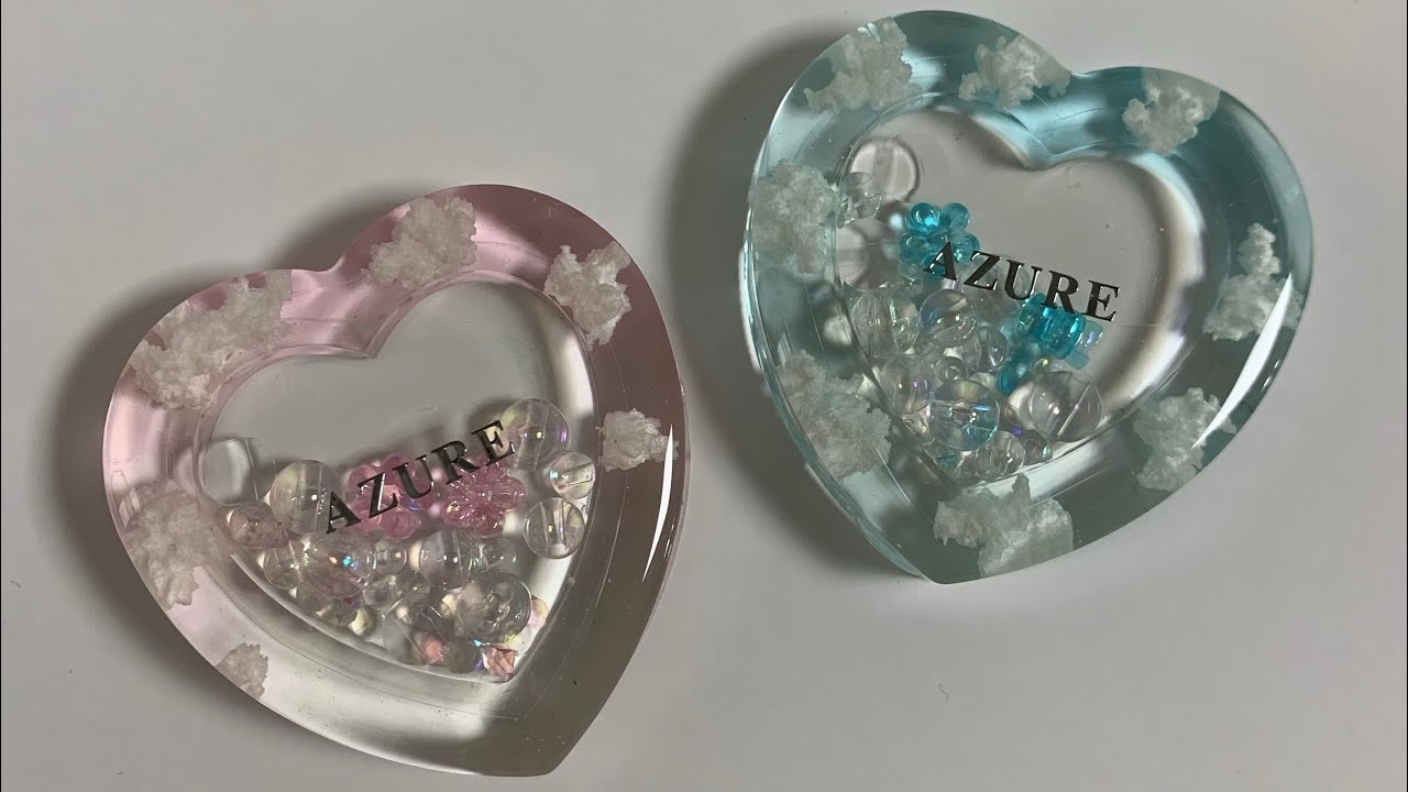 봄이 생각나는 구름 쉐이커 만들기☁️🌸 / resin art cloud heart shaker