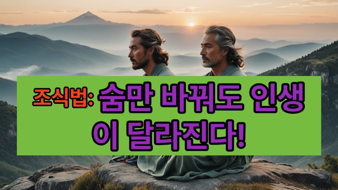운영자 윤정욱이 경험했던 정신수련 조식법에 관하여