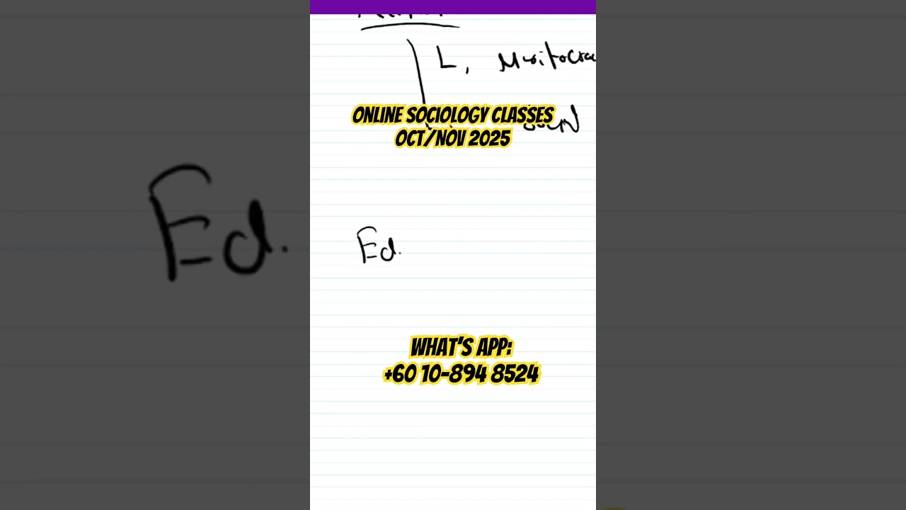 Online sociology classes