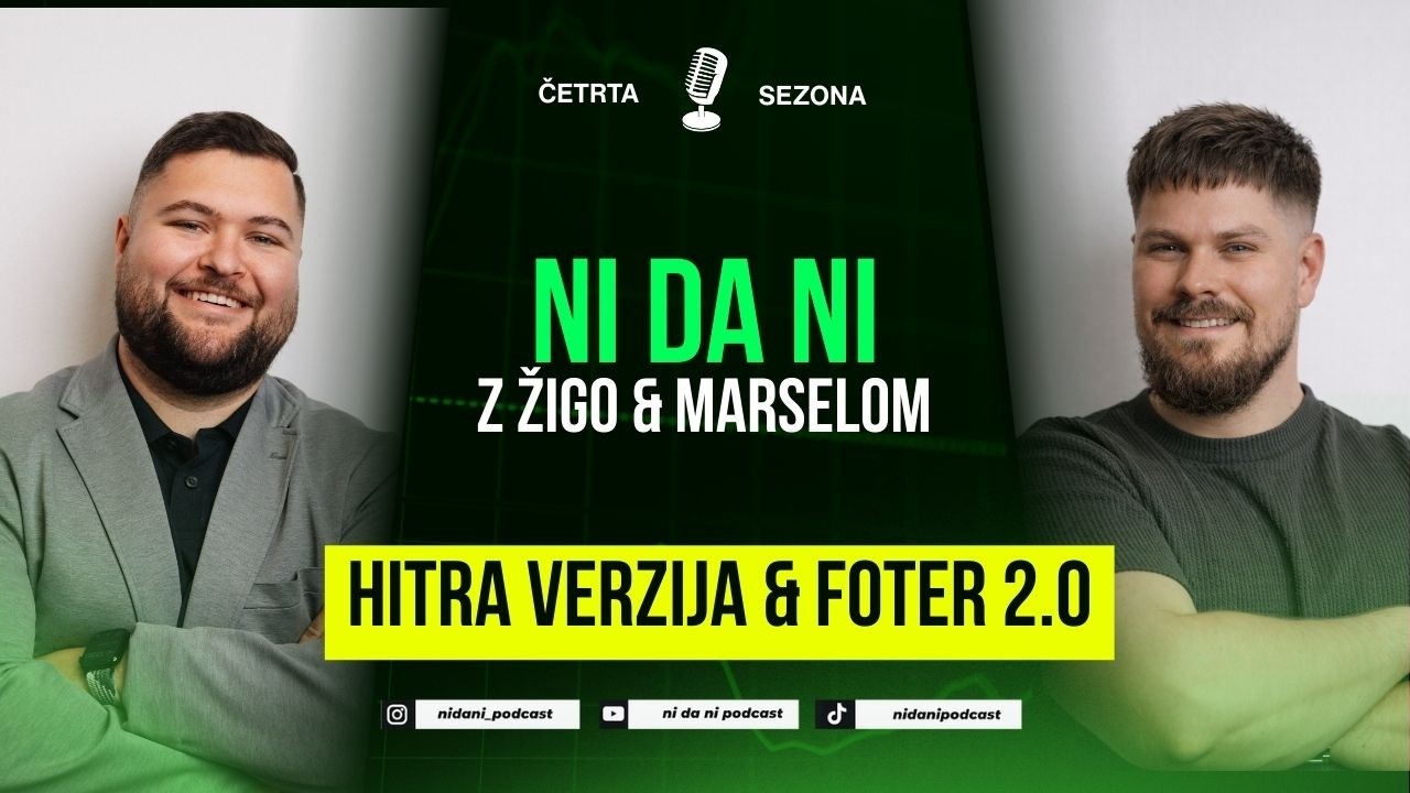 EP #35 Podcast NI DA NI HITRI | Žiga & Marsel - Foter 2.0