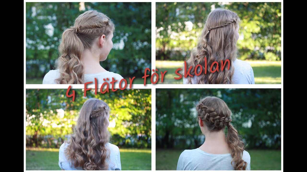 4 enkla frisyrer för skolan