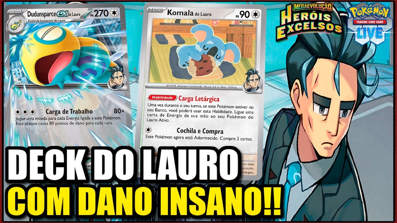Deck do Lauro: o COMBO que nocauteia QUALQUER Pokémon em um ataque | Pokémon TCG Live