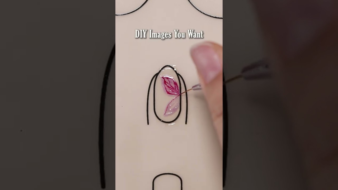 DIY a nail sticker with the gel polish 💅bornpretty  nailtips stickers nailtech nailtiktok hesallth