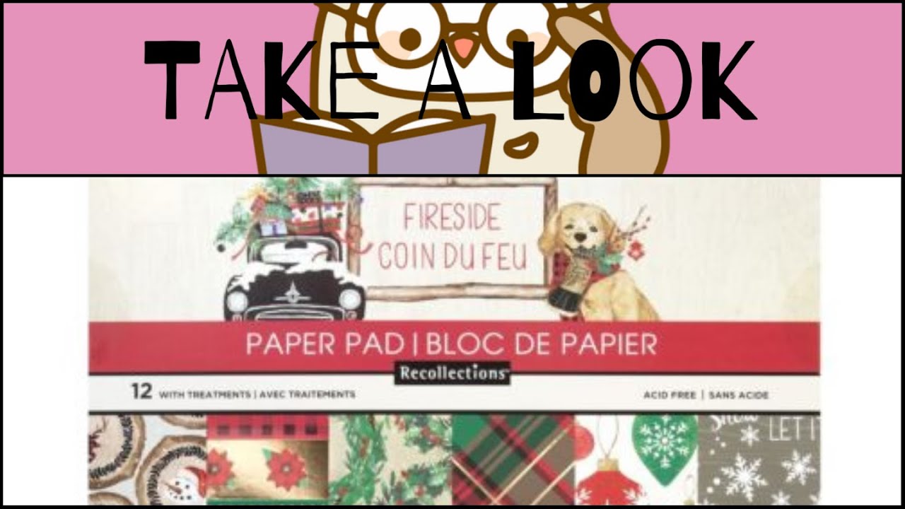 TAKE A LOOK: FIRESIDE 12x12 paper pad by CRAFT SMITH