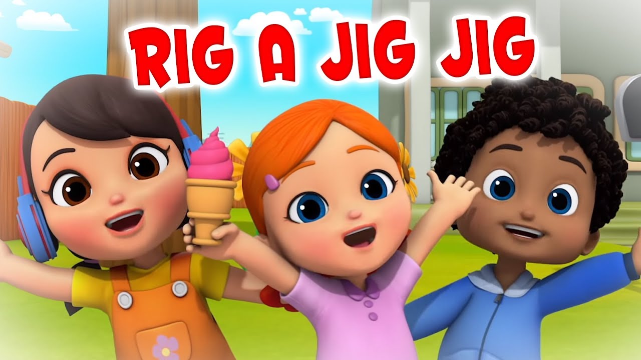 Rig A Jig Jig | Nursery Rhymes and Kids Songs For Babies | Children Rhyme