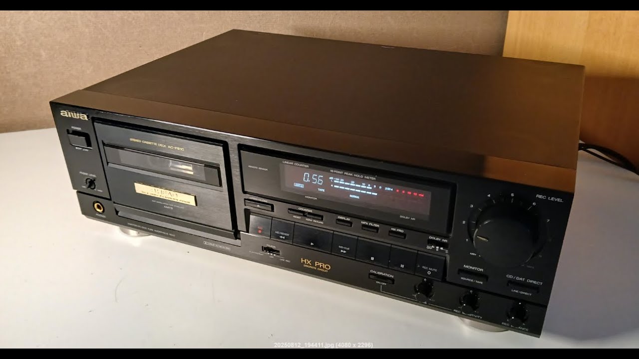 Aiwa AD-F910 Stereo Cassette Deck (1991-93) - Demo, test after repair and maintenance