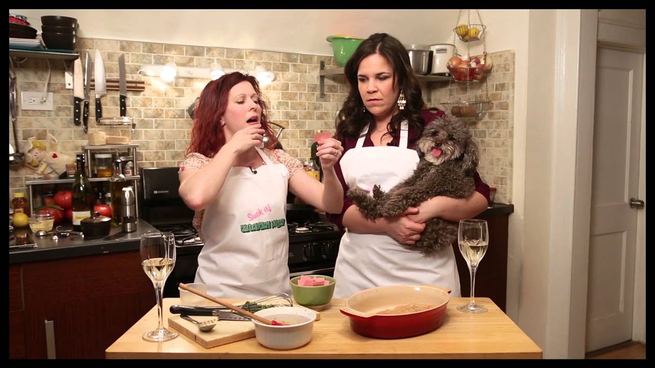 Broadway Nosh: Kirsten Wyatt and Lindsay Mendez (WICKED, GODSPELL, GREASE) Cook Kale and Salmon