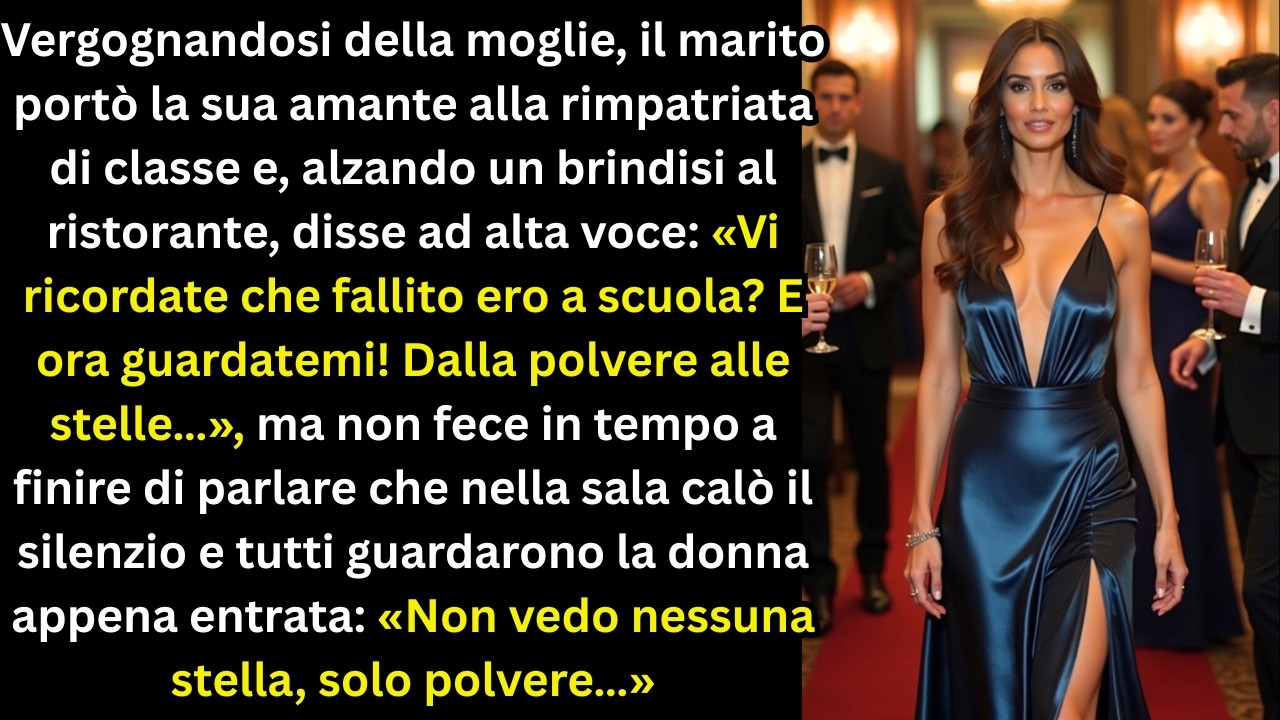 Vergognandosi della moglie il marito portò l'amica all'incontro. E alzando un brindisi al ristorante