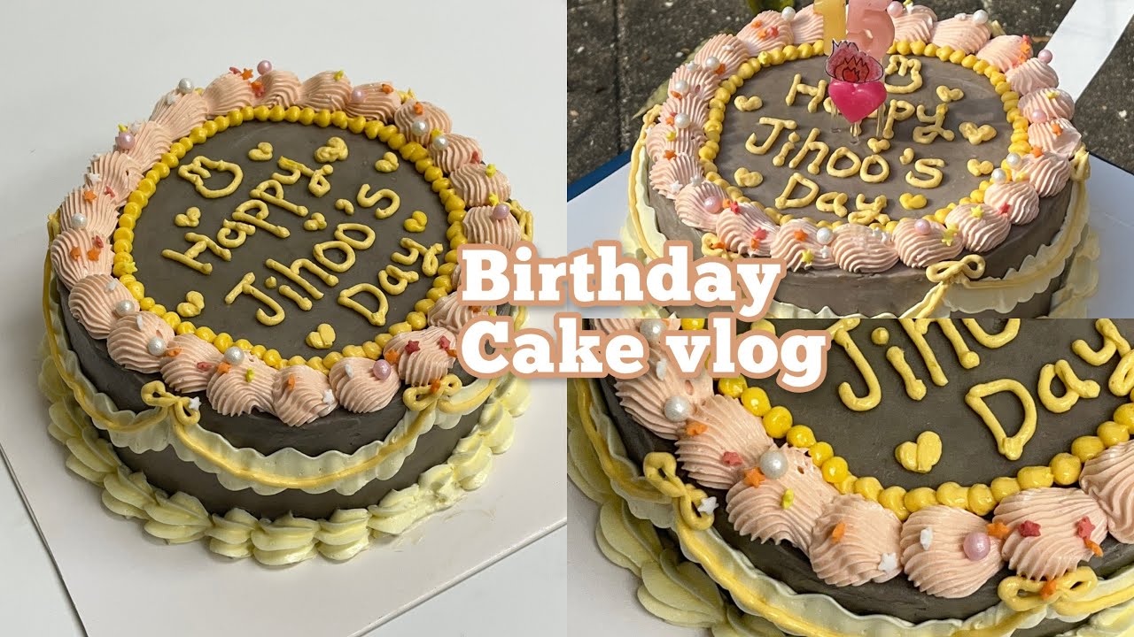 15살이 친구 생일케이크 직접 만드는 브이로그🍰 _07년생,빈티지케이크,레터링케이크 : Birthday cake vlog